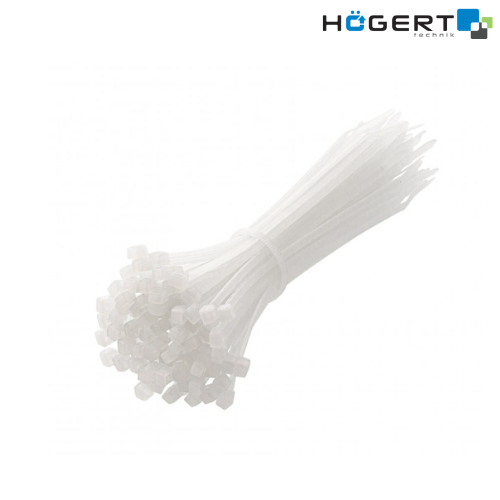 HT2C718 ՊՎՔ ամրակներ սպիտակ  2,5*140մմ 100հատ HOGERT 