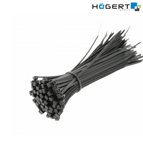 HT2C702 ՊՎՔ ամրակներ սև 2,5*200մմ 100հատ HOGERT