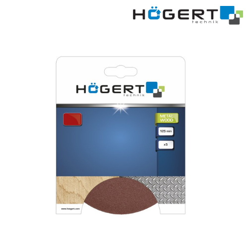 HT8D100 Հղկող սկավառակ 5 հատ 125 մմ G60 5 հատ HOGERT
