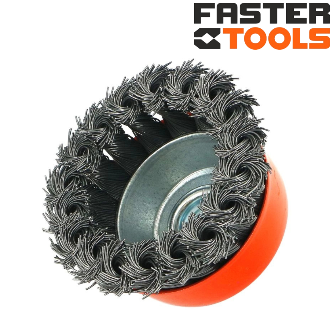 FT201-10/2764 FASTER TOOLS M14 75 մմ  պողպատե բաժակաձև խոզանակ	