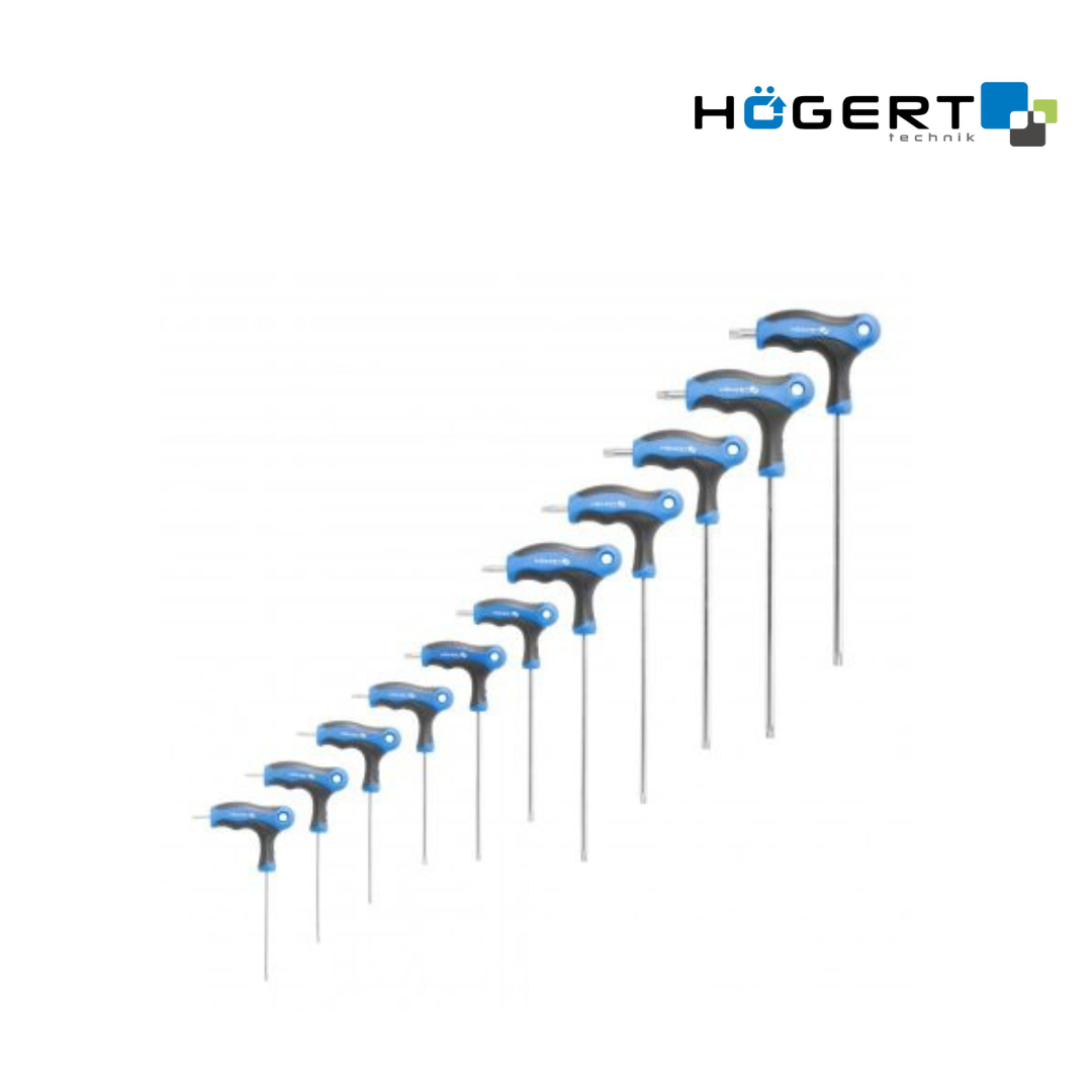 HT1W881 T-աձև TORX Security բանալիների (ключ) հավաքածու