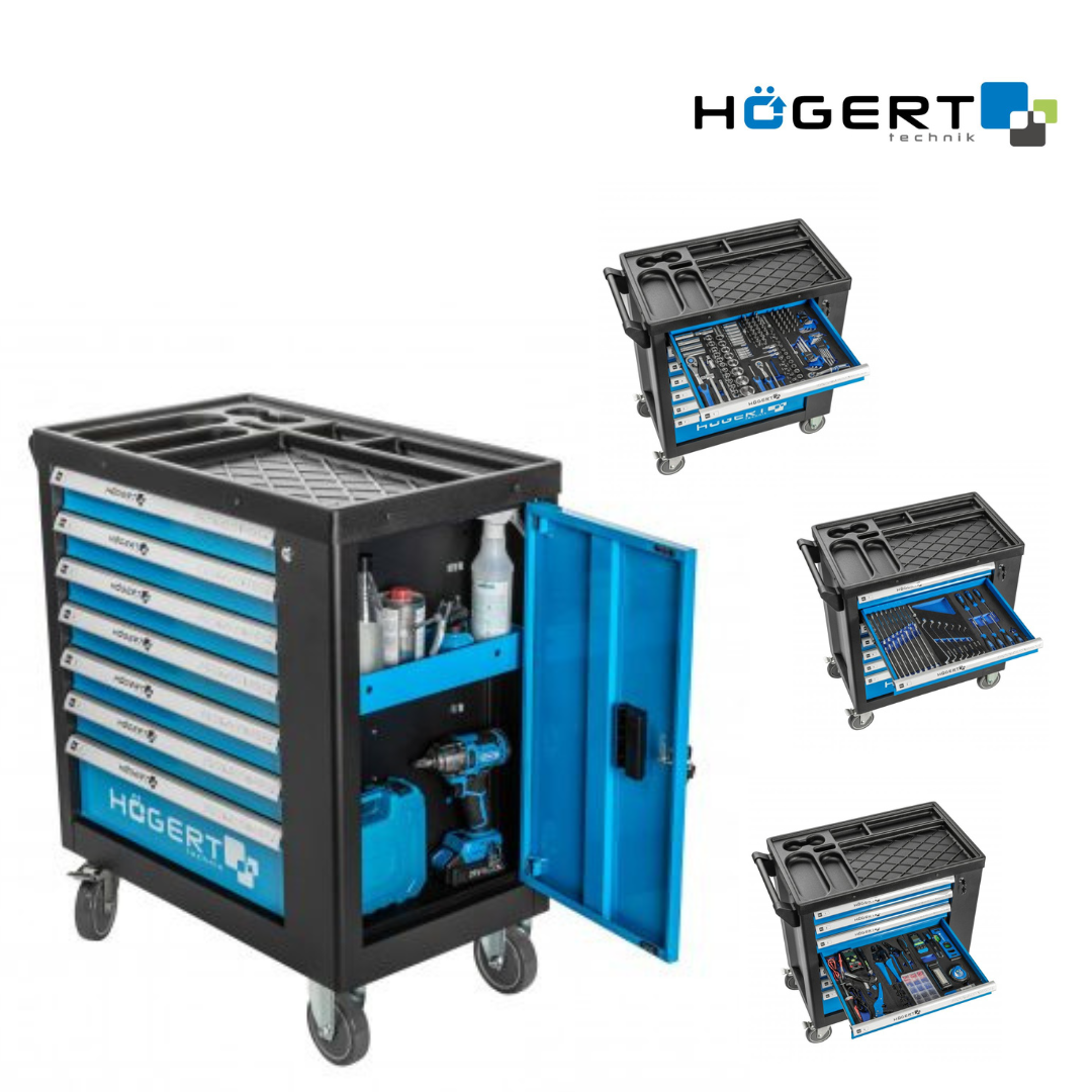 HT7G050 Պրոֆեսիոնալ գործիքների սայլակ-պահոց՝ անհրաժեշտ գործիքներով