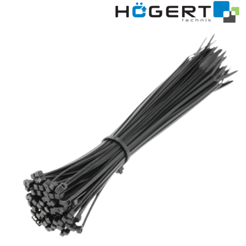 HT2C706 ՊՎՔ ամրակներ սև 3,6*200մմ 100հատ HOGERT