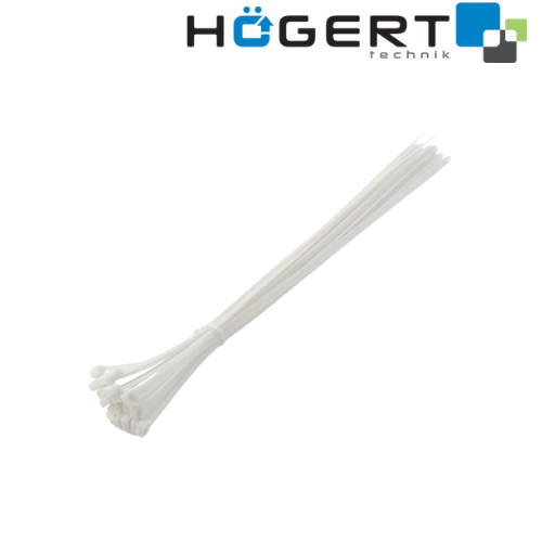 HT2C730 ՊՎՔ ամրակներ սպիտակ  4.8*370մմ 25 հատ HOGERT