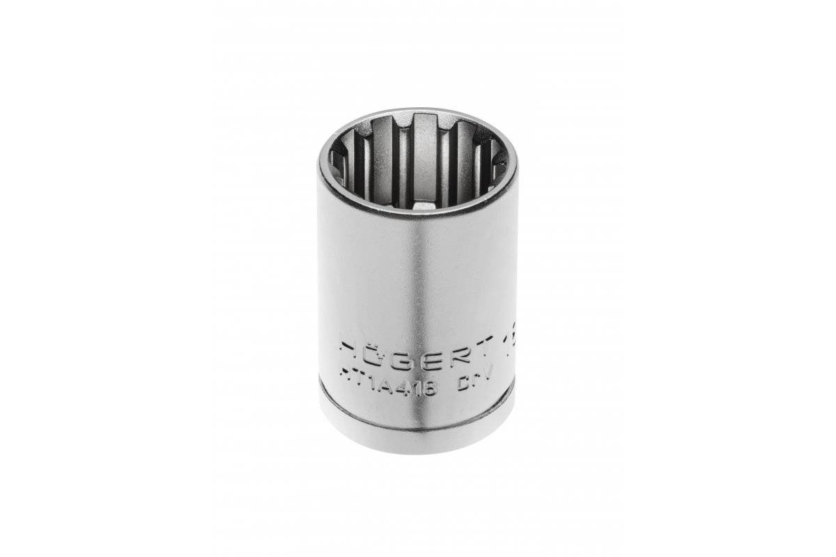 HT1A408 Spline 1/2" 8 մմ գլխիկ CrV50BV30, DIN 3124